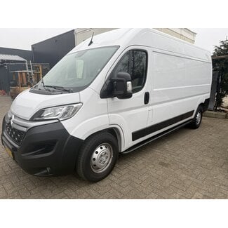 Peugeot Boxer Sidebars met rvs platen L1 Zwart