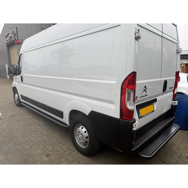 Peugeot Boxer Sidebars met rvs platen L3/L4 zwart