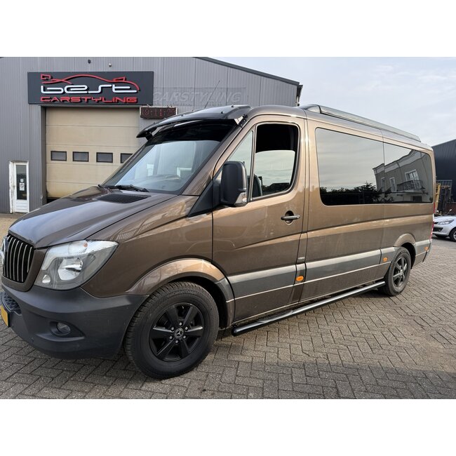 Mercedes Sprinter W906 Sidebars sidesteps met opstapjes Zwart L1