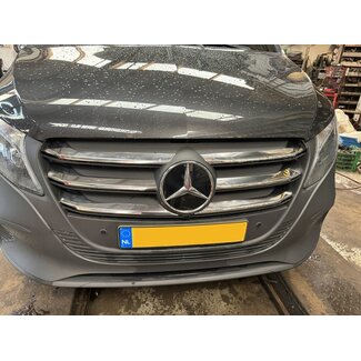 Mercedes-Benz Chrome grille lijsten voorgrill MB Vito W447 va Bj.2024 RVS 6 delig