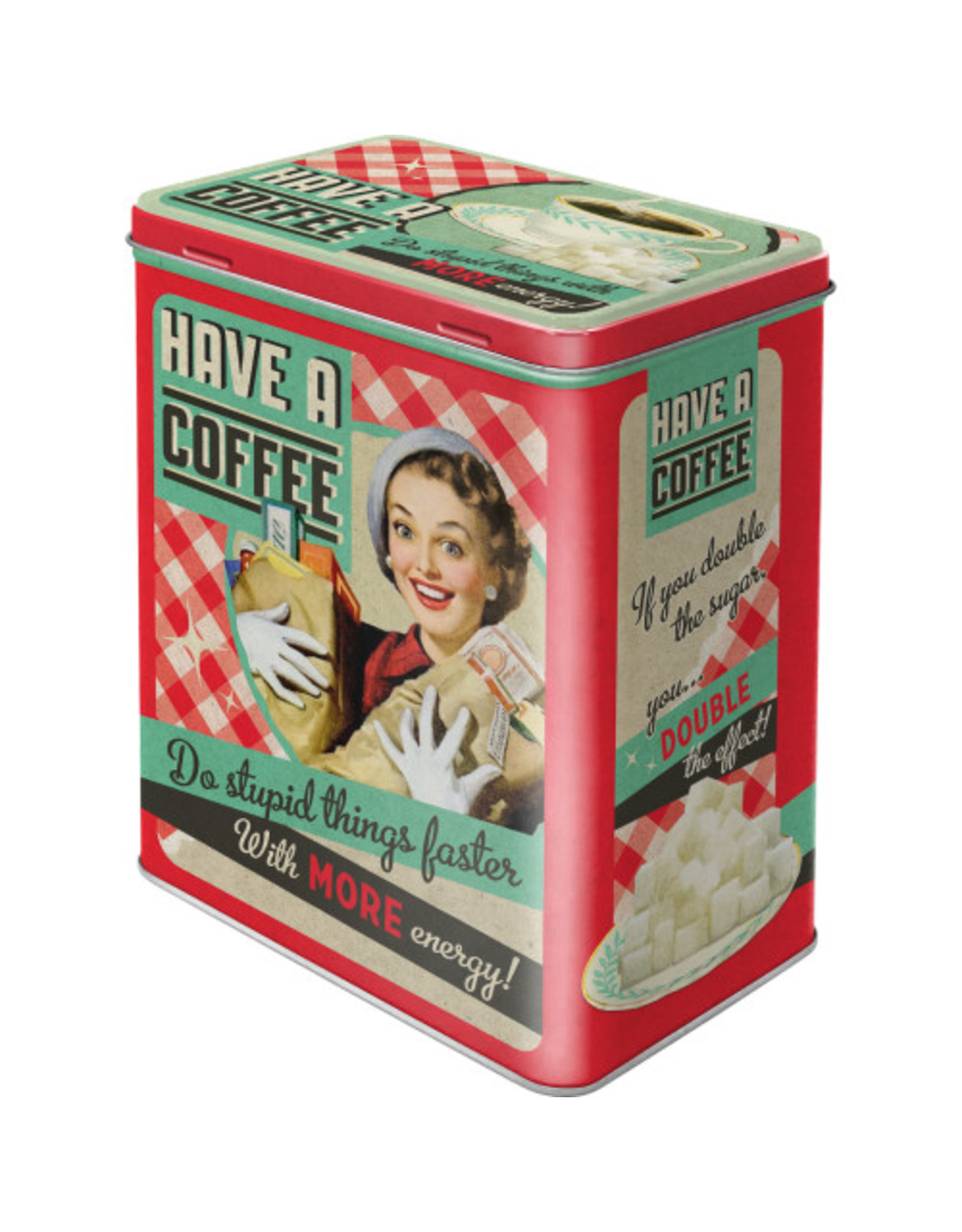 coffee tin box