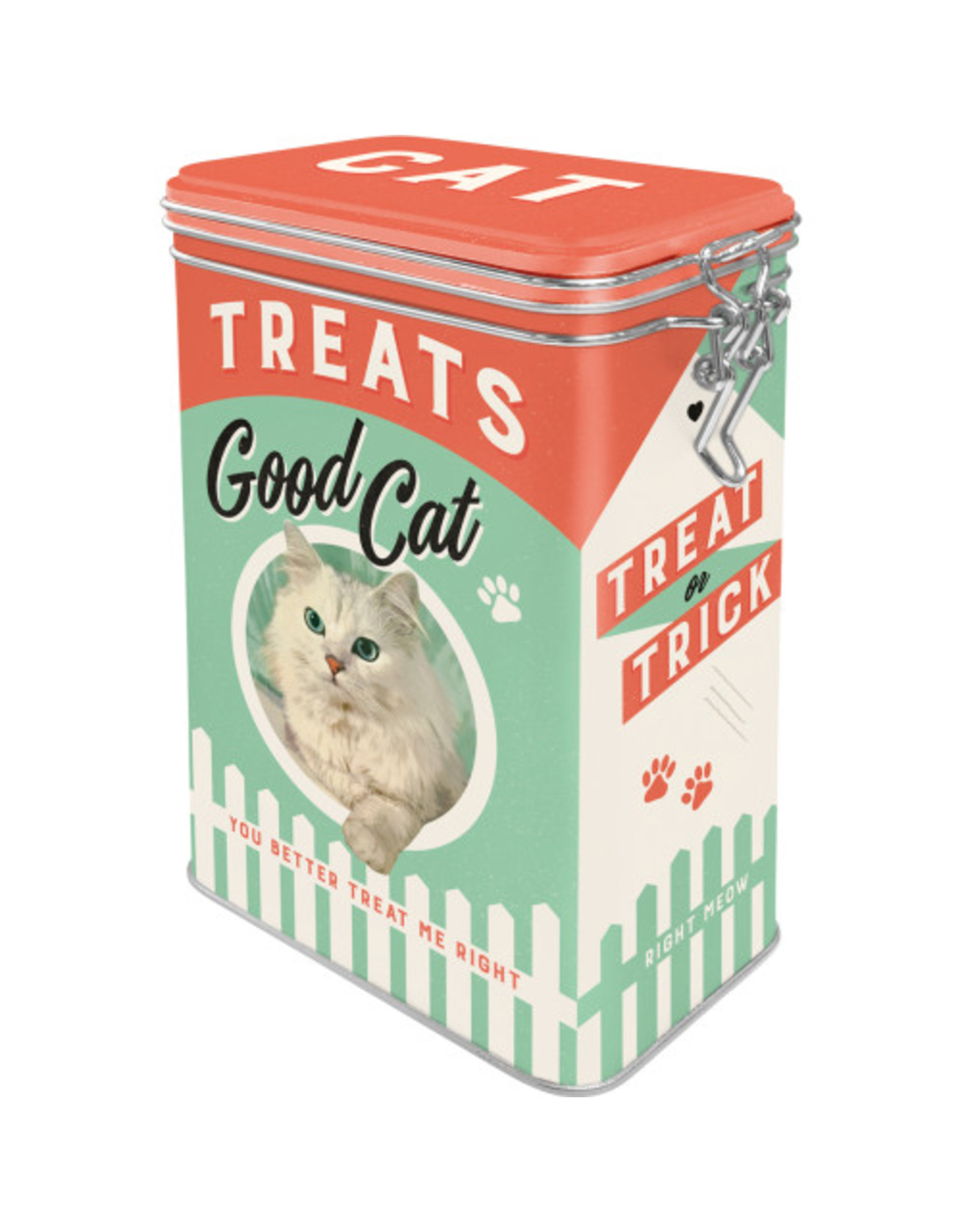Jelly Jazz blikken bewaardoos met clip - treats good cat