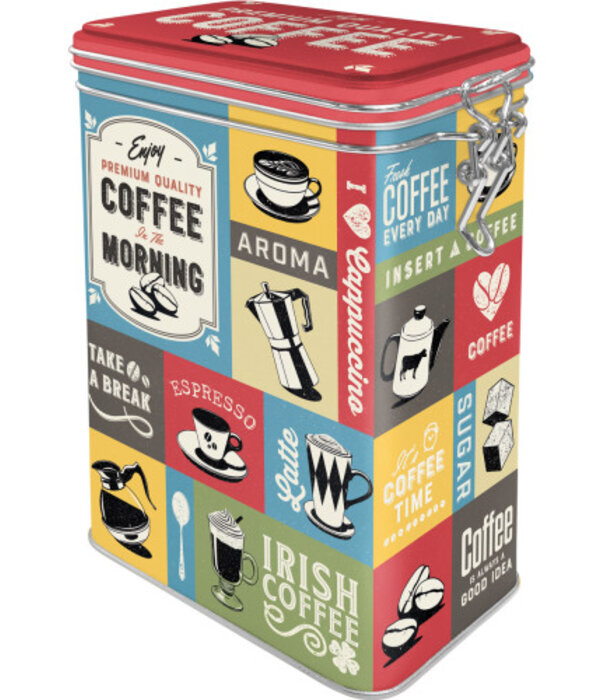 Nostalgic Art clip top box - coffee