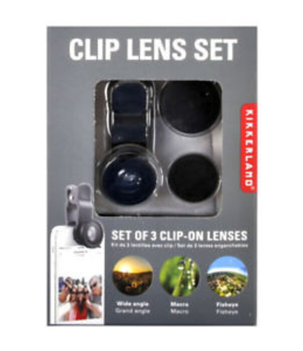 Kikkerland clip lens set for mobile phone