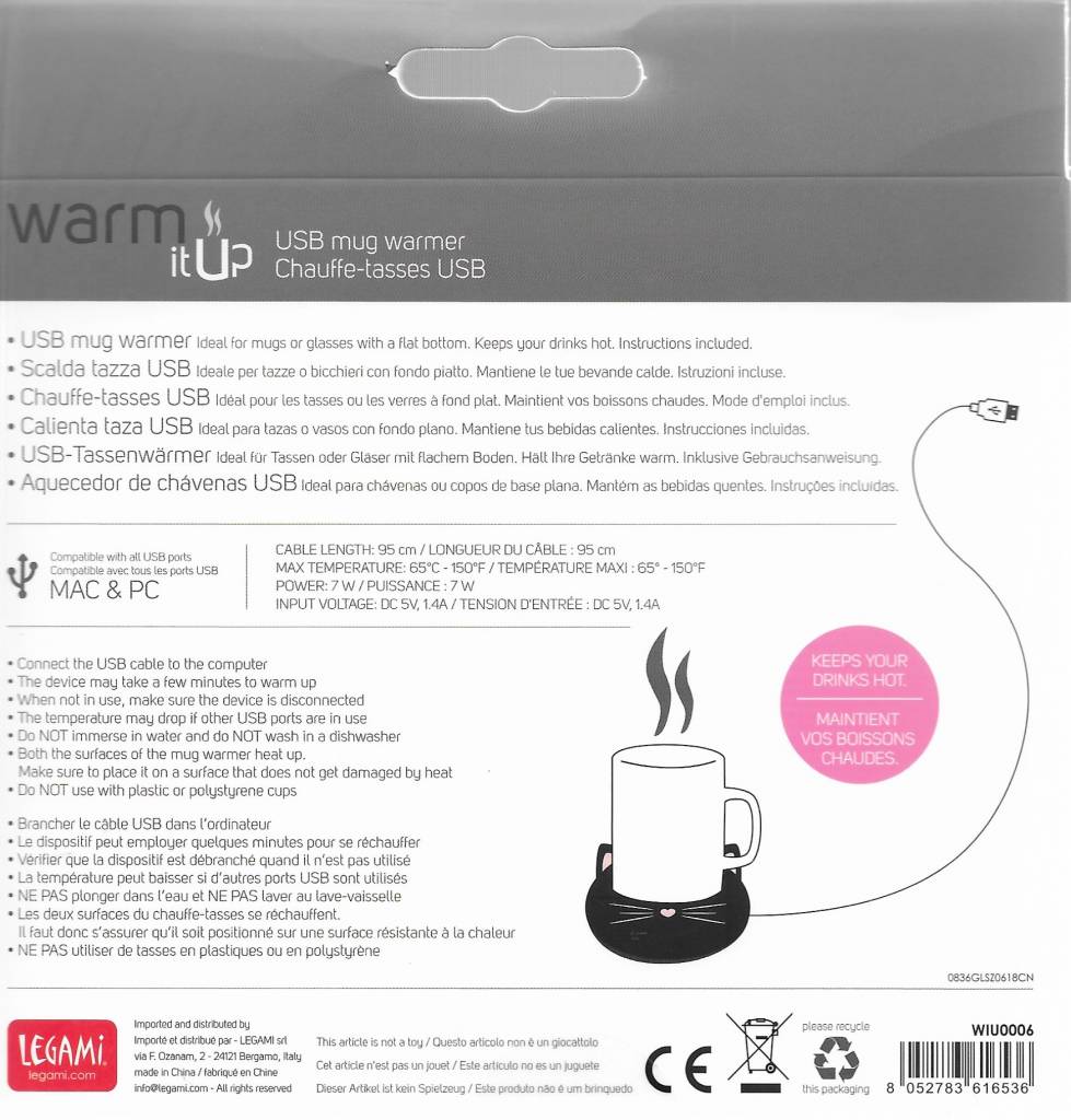 Chauffe-Tasse USB - Warm It Up CATS