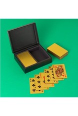 Le Studio doos met 2 pakjes speelkaarten in het goud