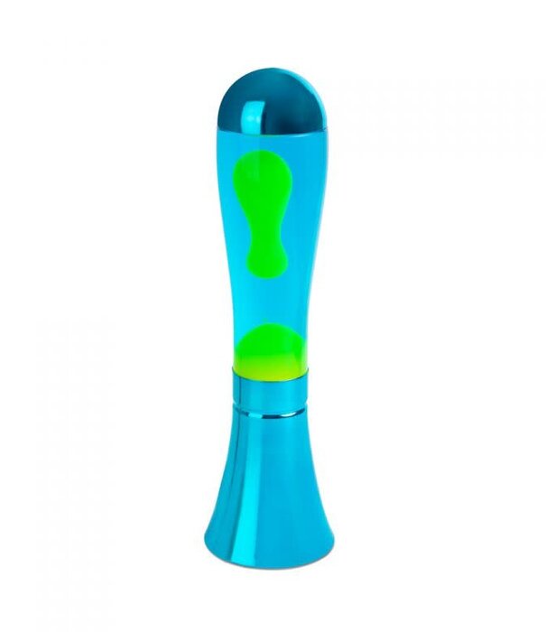 Balvi lava lamp - blue base/lime lava