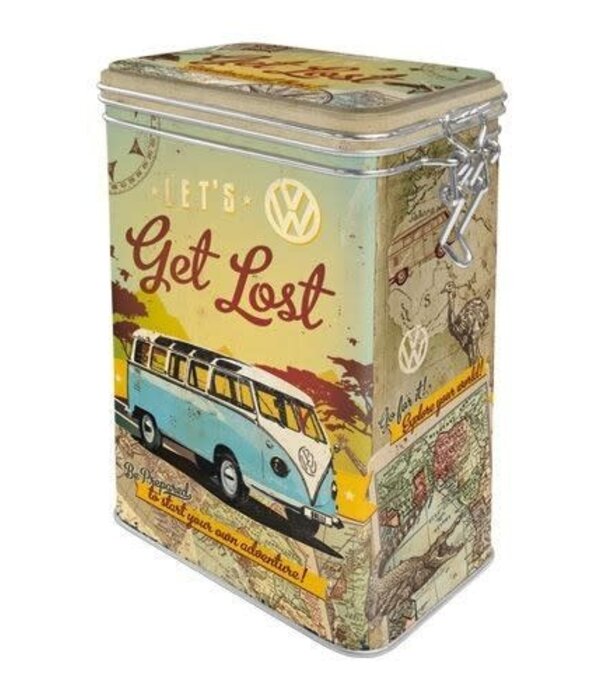 Nostalgic Art clip top box - let's get lost