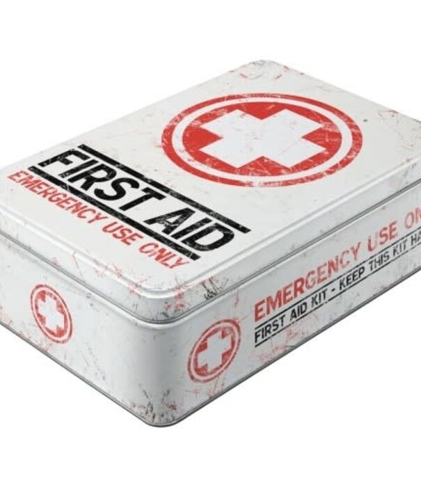 Nostalgic Art blikken doos - plat - first aid