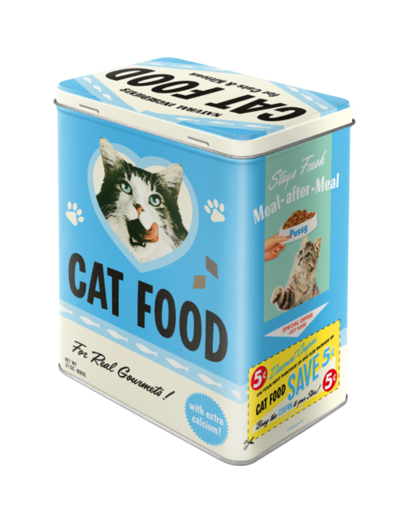 box of cat food