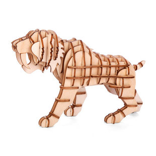 3D wooden puzzle - tiger