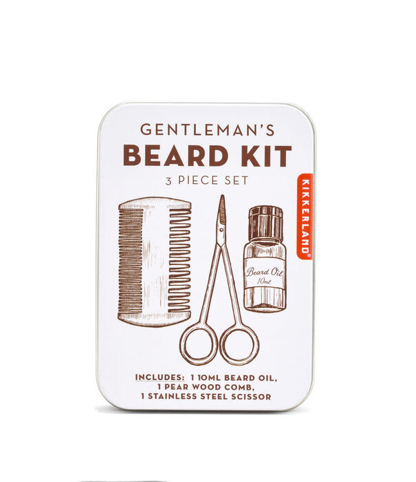 Kikkerland 3 piece set for grooming your beard