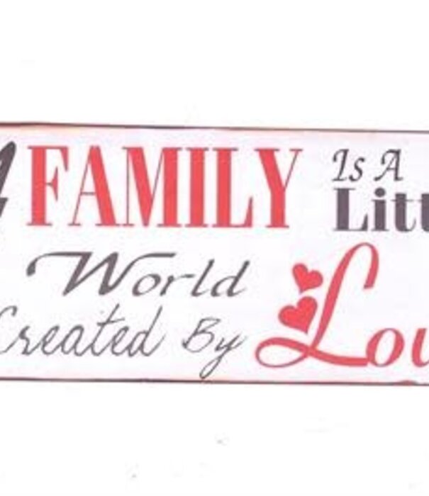 Jelly Jazz metal sign - a family is ...