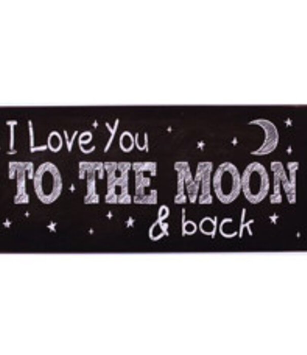 Jelly Jazz hangbord - i love you to the moon and back