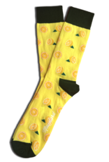 Moustard sokken - citroenen (36-40)