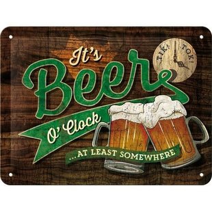 bord - 15x20 - beer o'clock