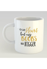 Jelly Jazz drinking cup - I love you with all my boobs ...