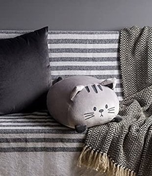 pillow - kitty (grey)