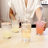 reusable straws - glass (clear)