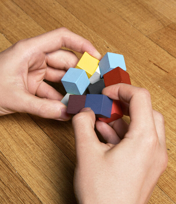 Kikkerland elastische puzzel - kubus 3D