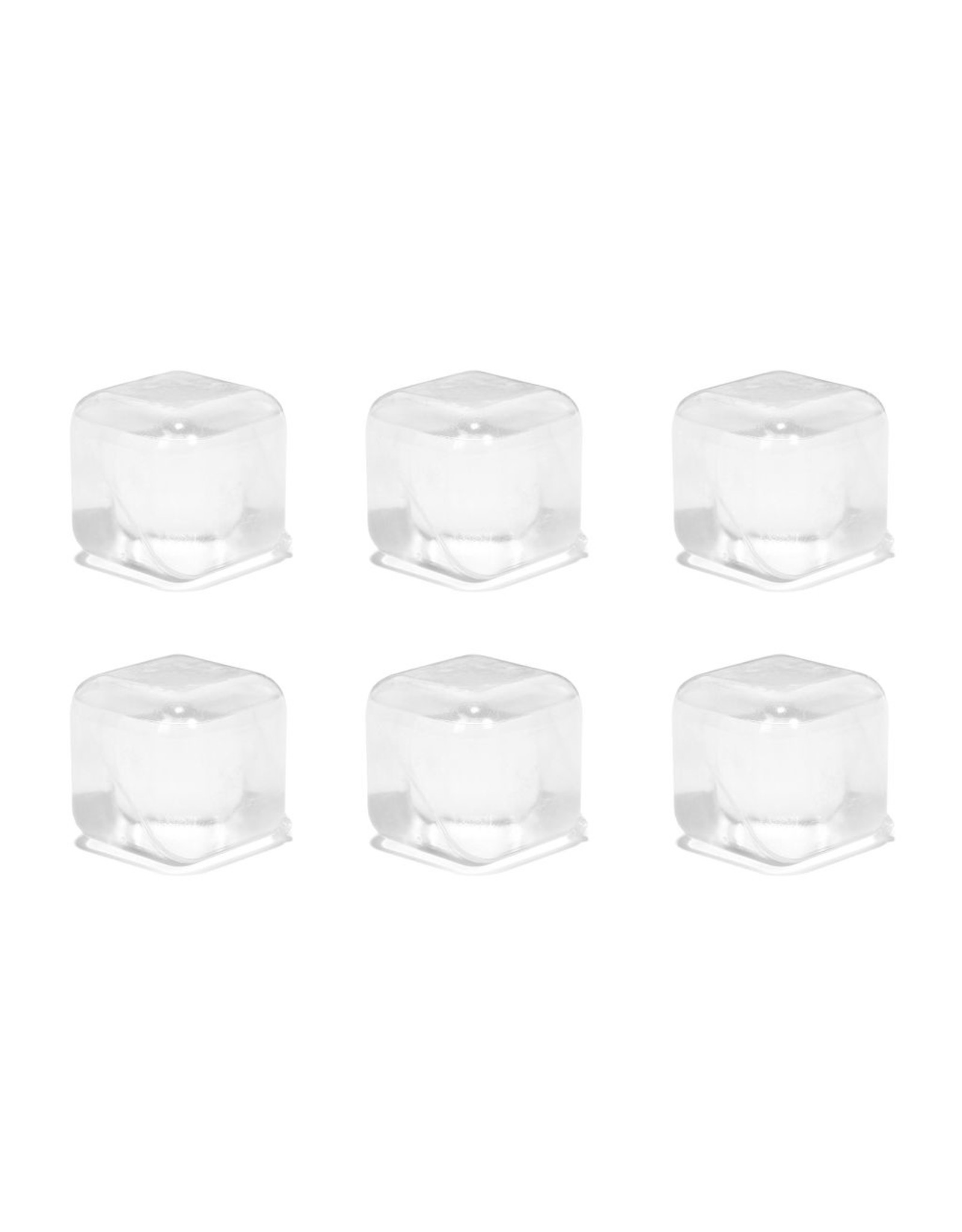 Jelly Jazz herbruikbare ijsblokjes - vierkant (transparant) (30 stuks)