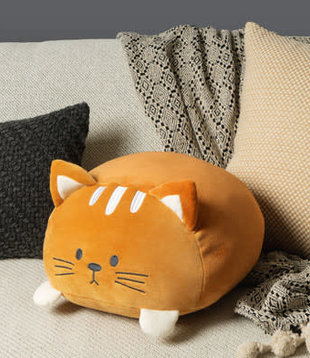 pillow - kitty (brown)