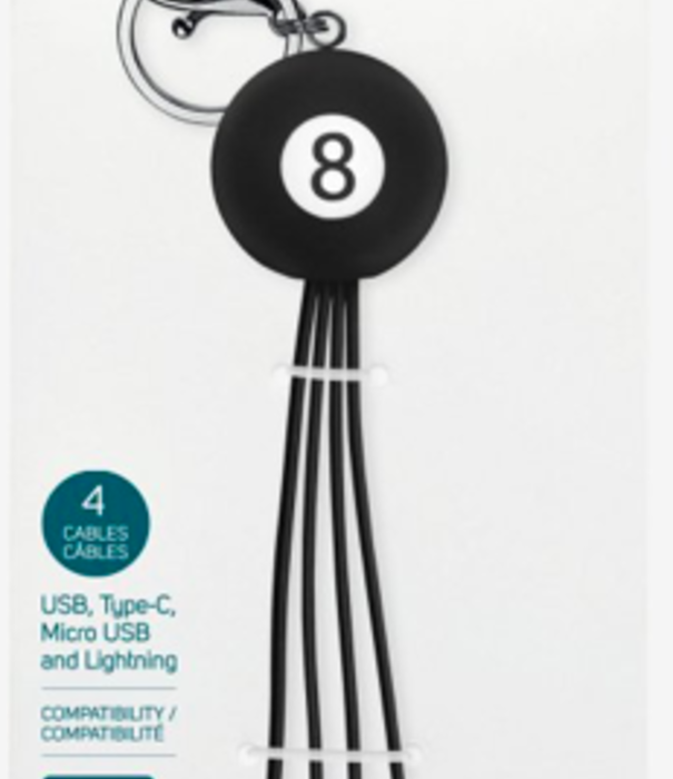 Legami charging cables - 8 ball