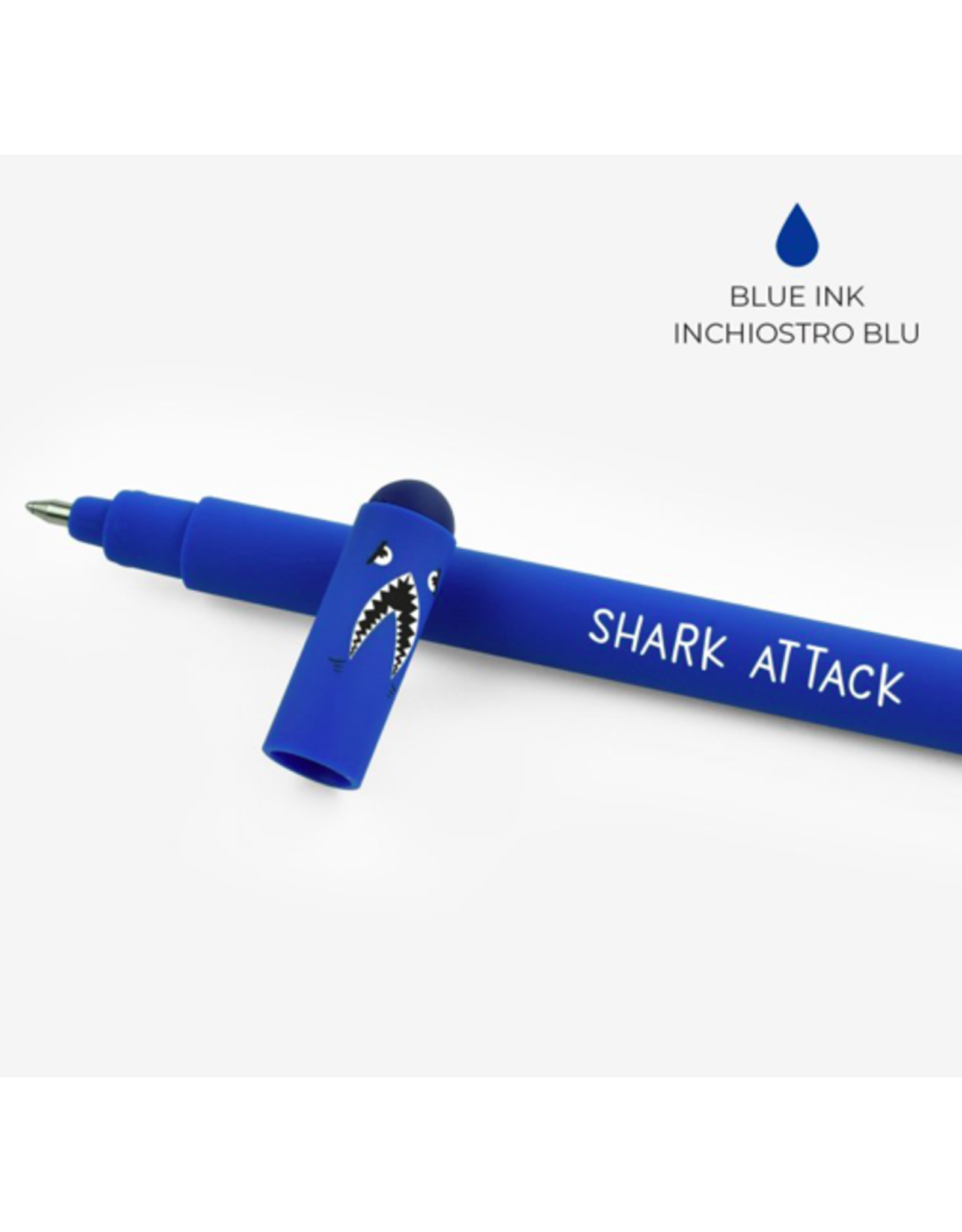 Legami wisbare pen - haai (blauwe inkt)