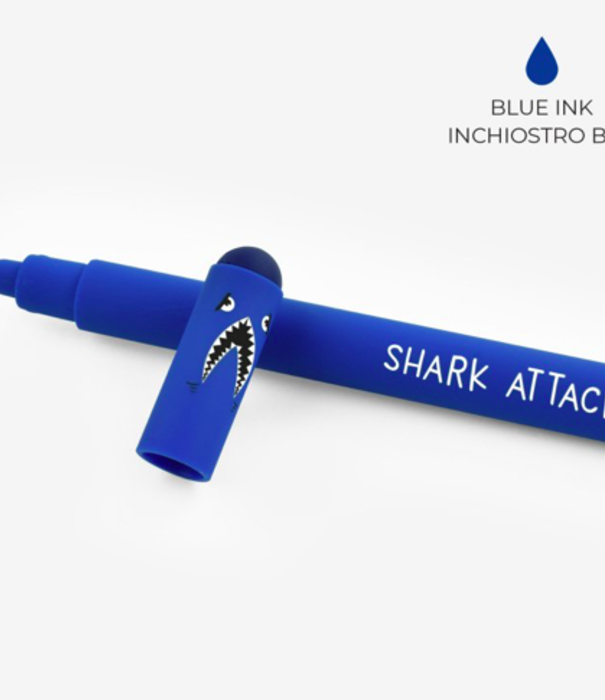 Legami erasable pen - shark (blue ink)