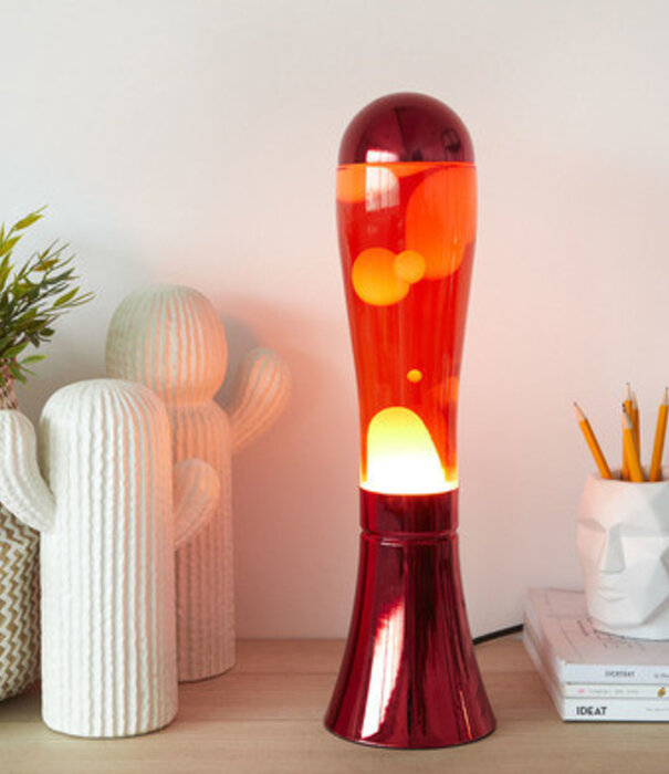 Balvi lava lamp - red base/red lava