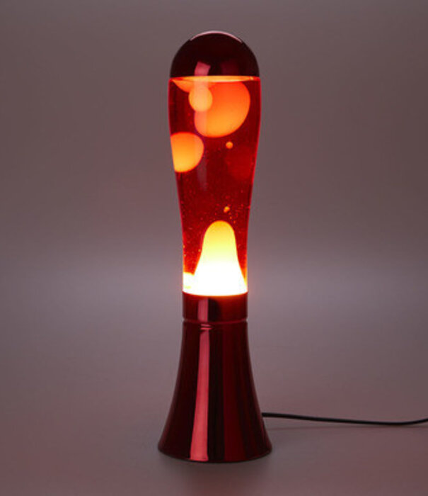 lava lamp - red base/red lava - JELLY JAZZ - JELLY JAZZ