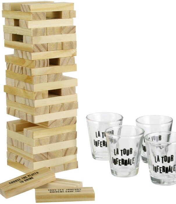 La Chaise Longue drankspel - jenga