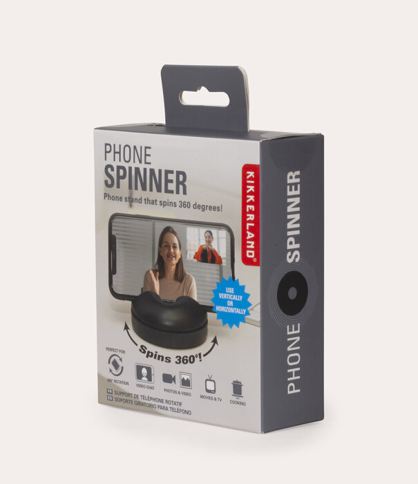 Kikkerland phone spinner - black