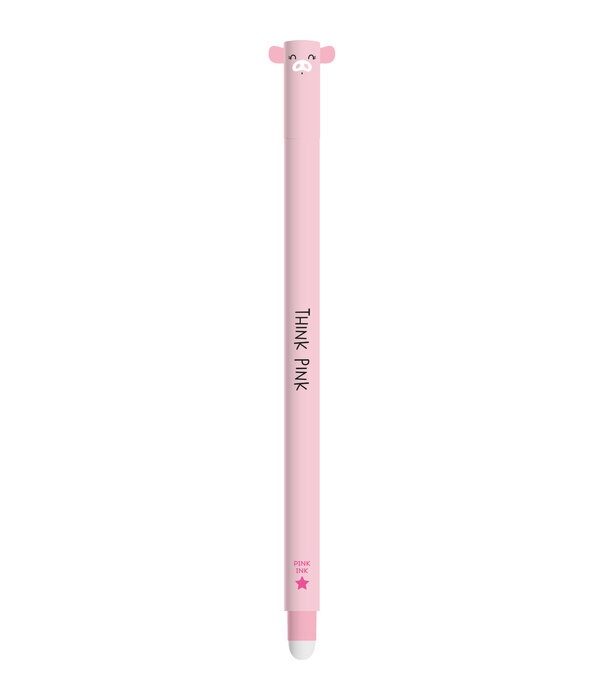Legami erasable pen - pig (pink ink)