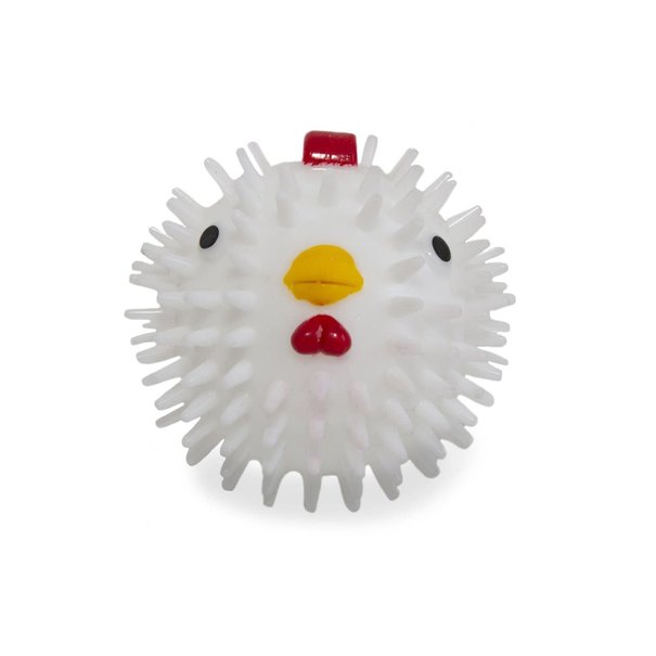 Kikkerland squeaky ball for dog - chicken