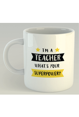 Jelly Jazz drinkbeker - I'm a teacher, what's your superpower?