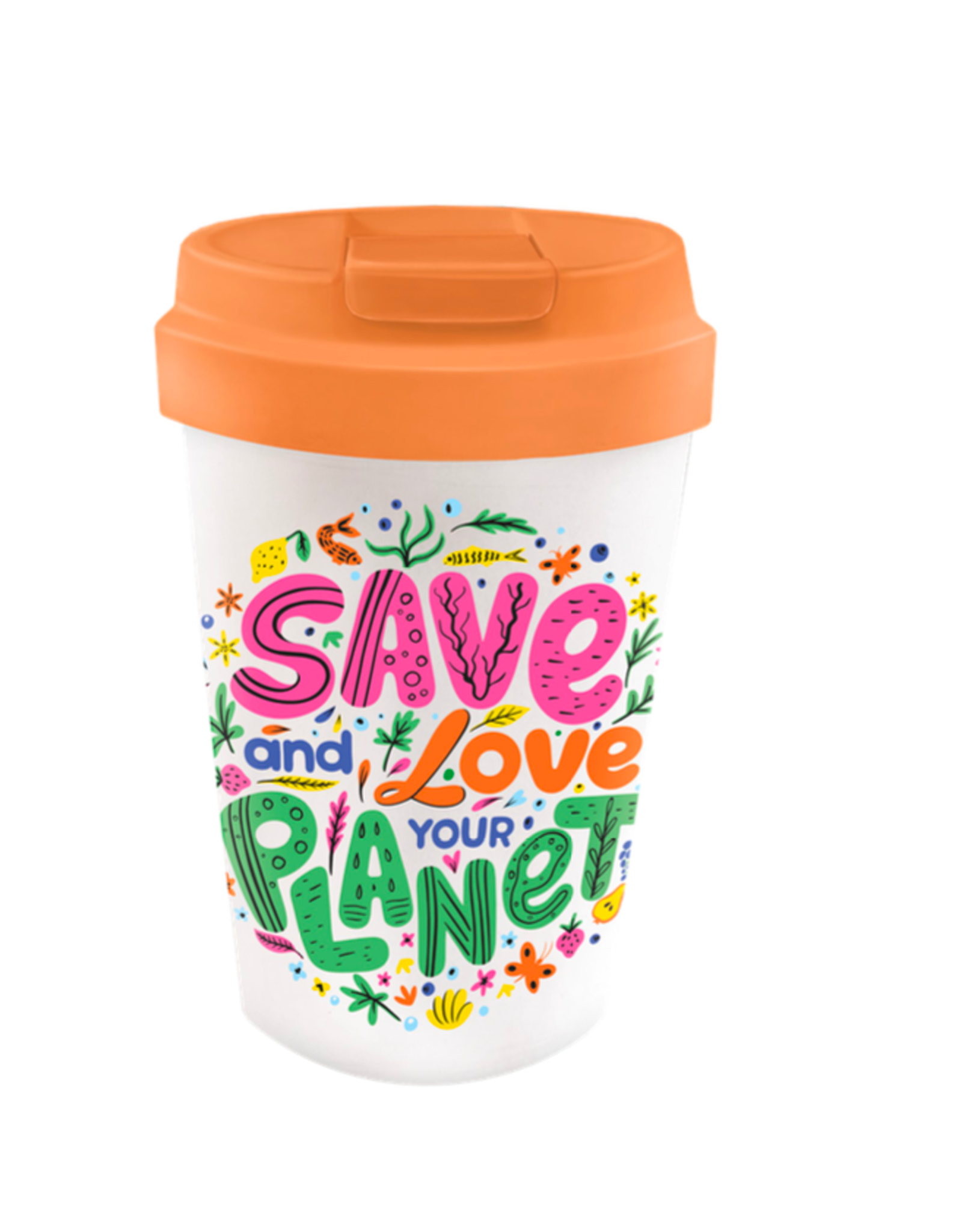 Jelly Jazz reisbeker - save and love your planet