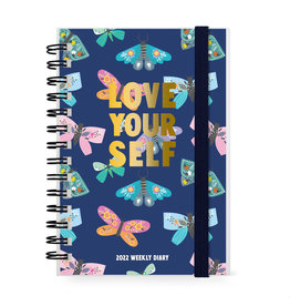 Legami weekly diary 2022 - 12mths - spiral bound - love yourself