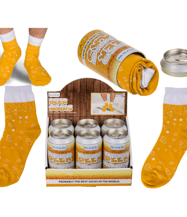 Jelly Jazz socks - beer in beer can (41-46)