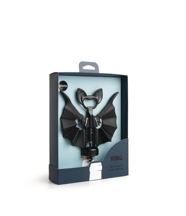 Ototo corkscrew/bottle opener - bat