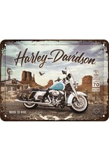 Jelly Jazz metalen bord - 15x20 - Harley Davidson Route 66