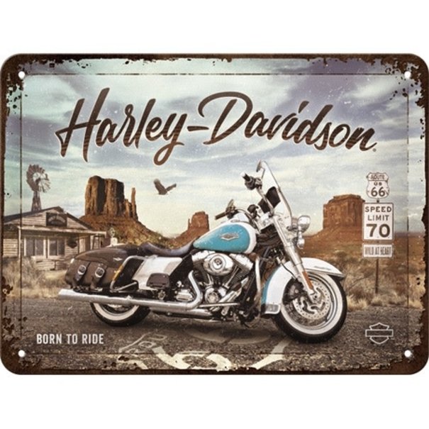 Nostalgic Art metal sign - 15x20 - Harley Davidson Route 66