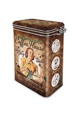 Jelly Jazz blikken doos met clip - coffee house