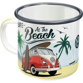 enamelled drinking cup - beach