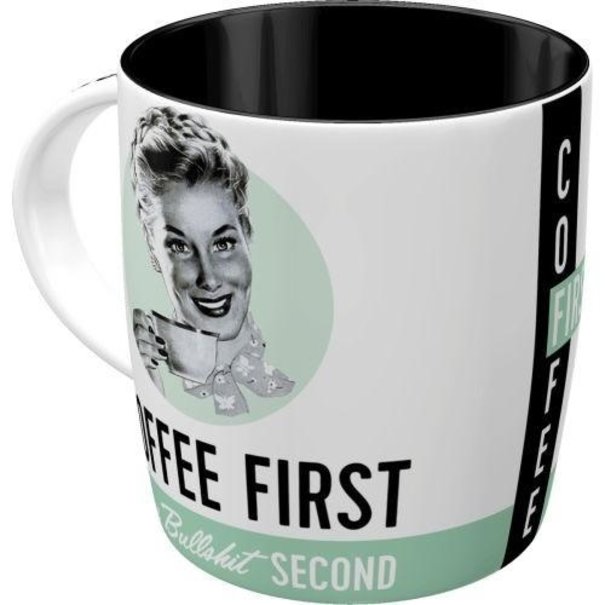 Jelly Jazz drinking cup  - coffee first