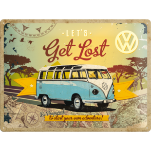 sign - 30x40 - let's get lost VW