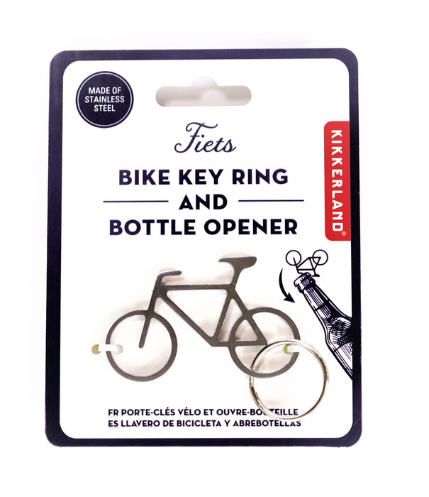 Kikkerland bike keychain & bottle opener