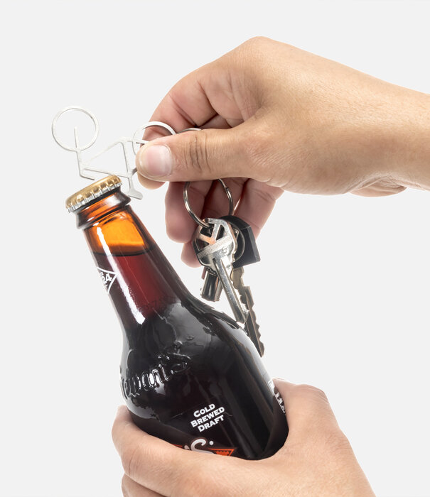 Kikkerland bike keychain & bottle opener