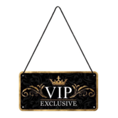 metal hanging sign - VIP