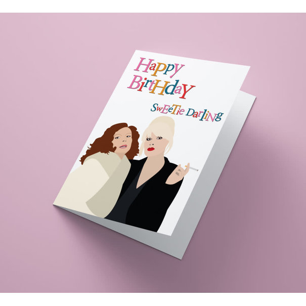 GentsDesign greeting card - happy birthday sweetie darling
